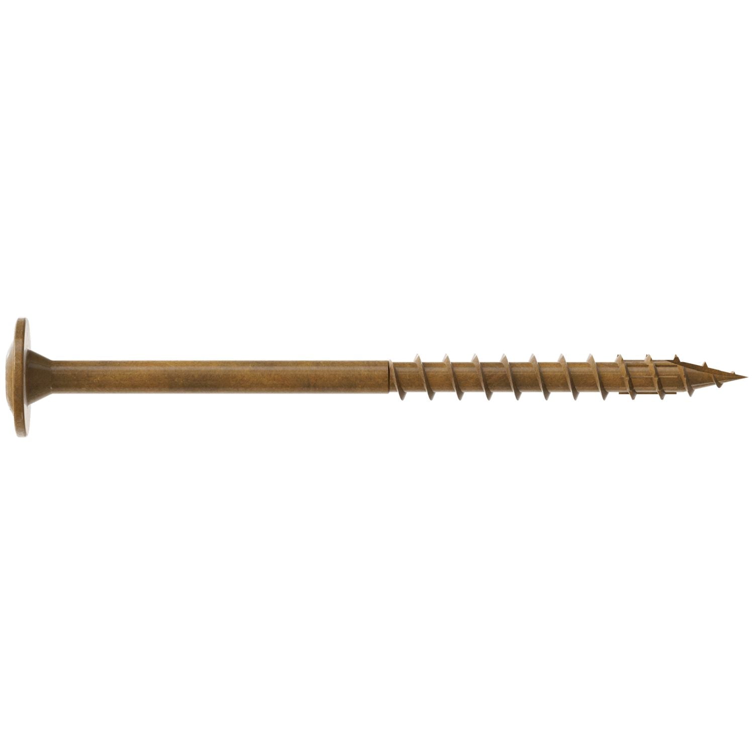 Simpson Strong-Tie CBT08212R200 Wafer-Head Construction Screw,  #8 x 2-1/2-in. T20, Quik Guard, Tan, 200-Pack
