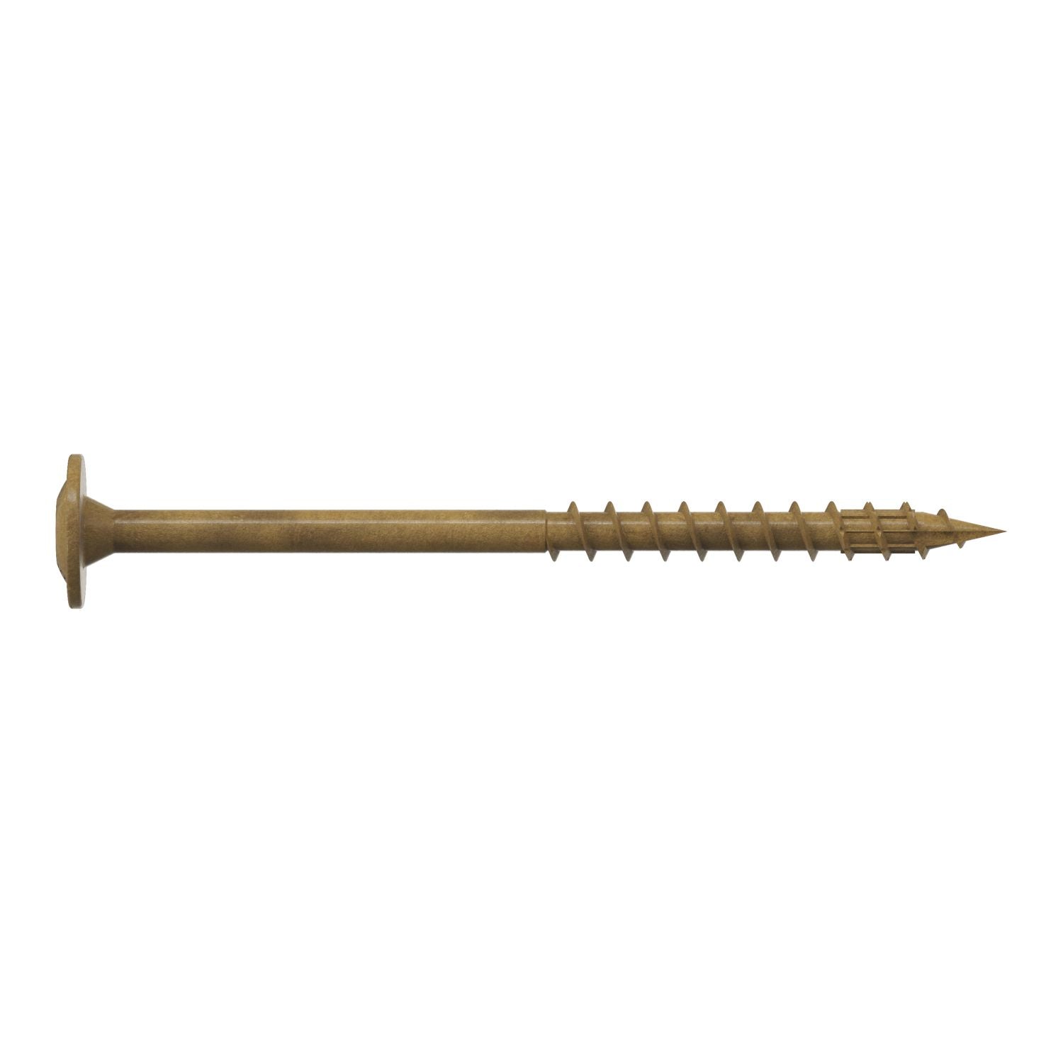 Simpson Strong-Tie CBT08212R60 Wafer-Head Construction Screw,  #8 x 2-1/2-in. T20, Quik Guard, Tan, 60-Pack