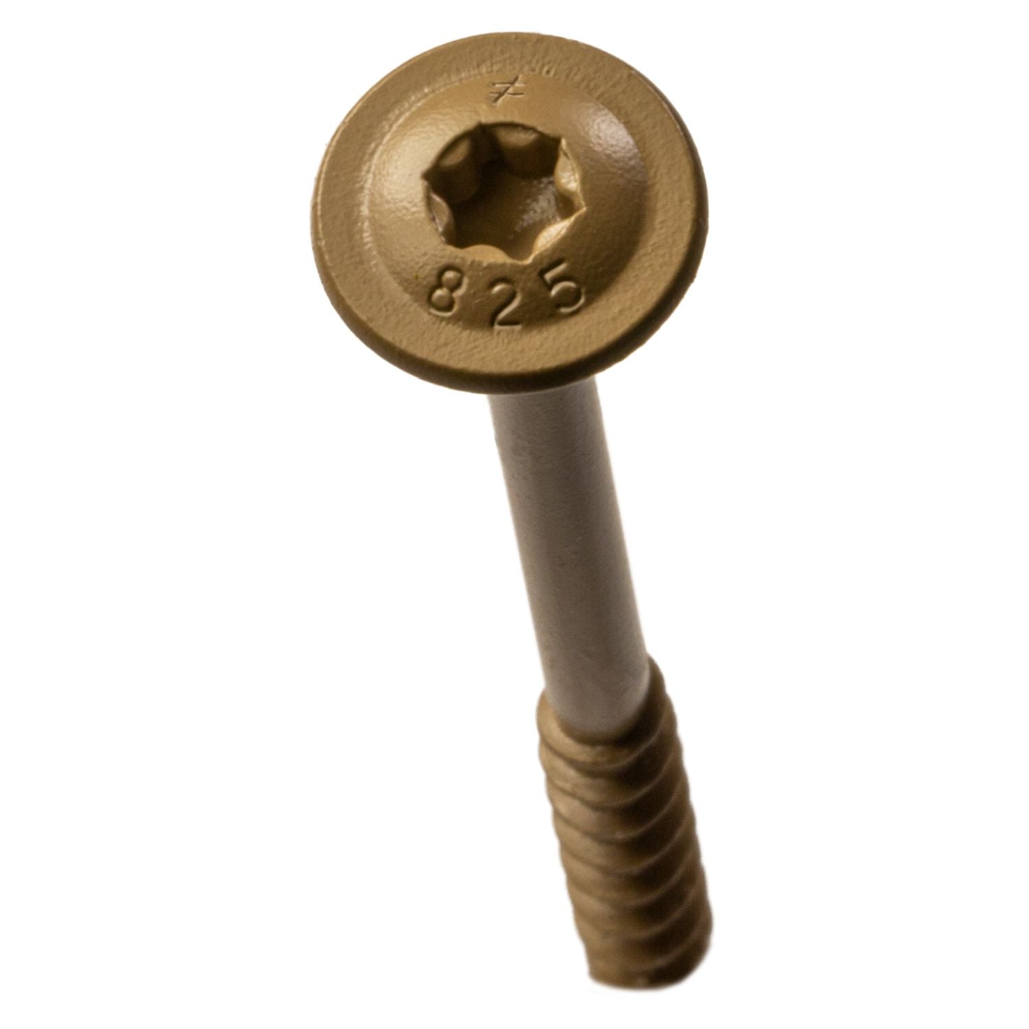 Simpson Strong-Tie CBT08212R60 Wafer-Head Construction Screw,  #8 x 2-1/2-in. T20, Quik Guard, Tan, 60-Pack