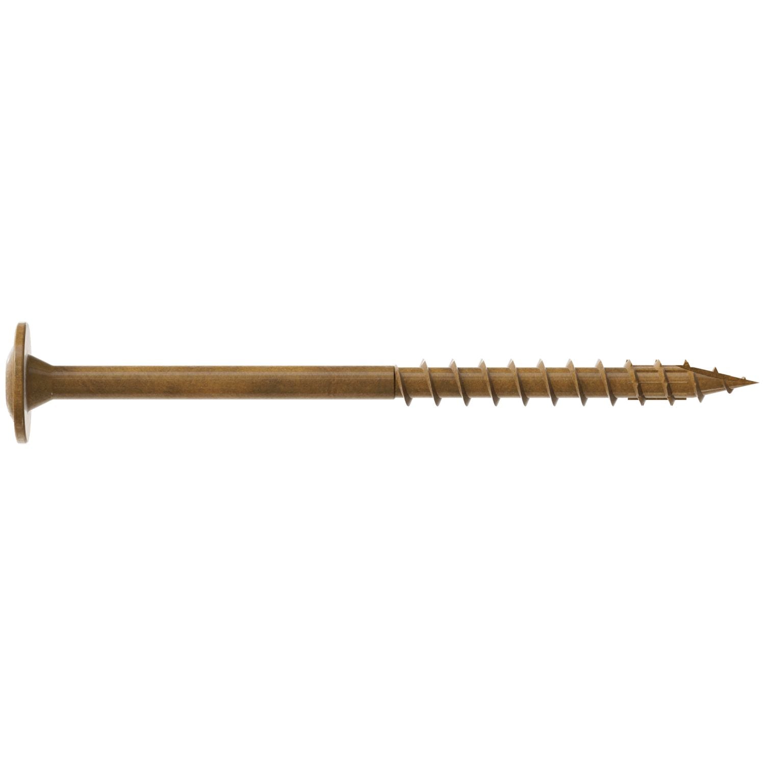 Simpson Strong-Tie CBT08212R60 Wafer-Head Construction Screw,  #8 x 2-1/2-in. T20, Quik Guard, Tan, 60-Pack