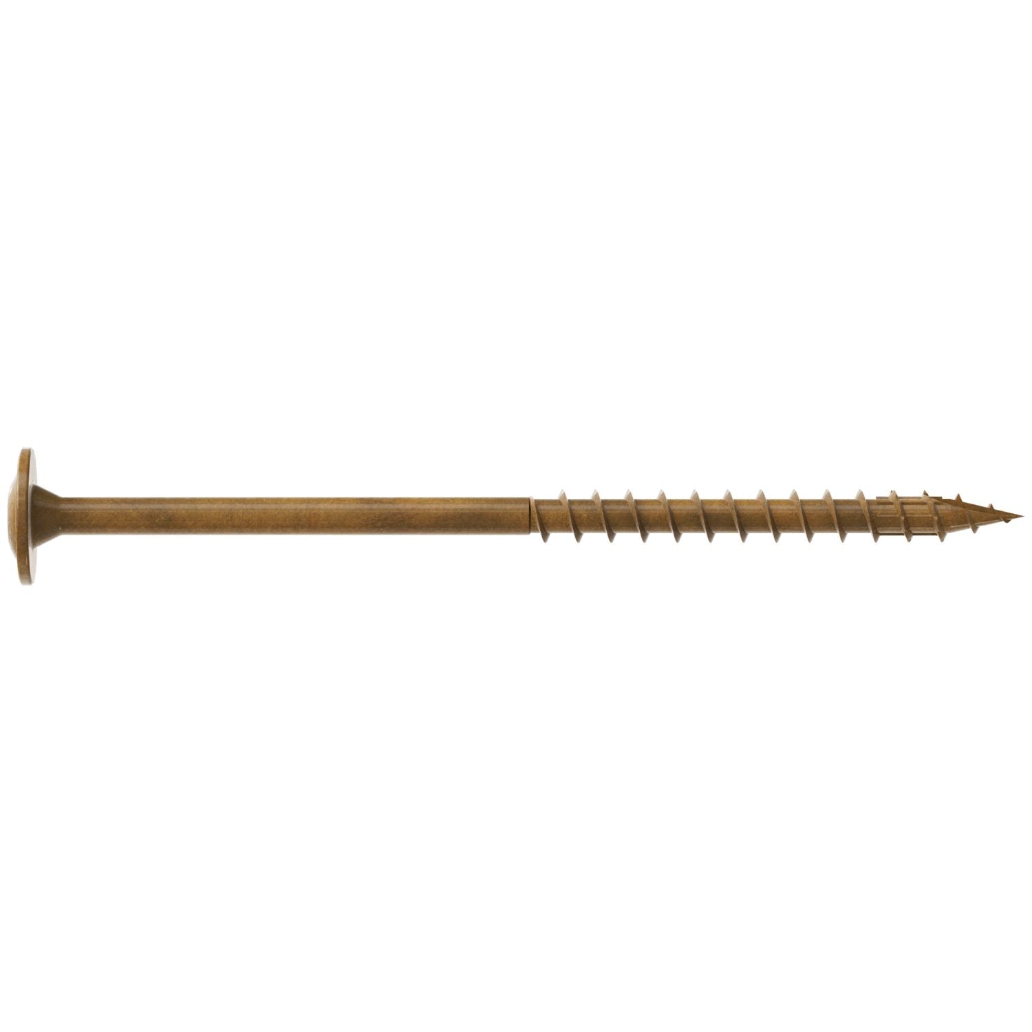 Simpson Strong-Tie CBT08300MB Wafer-Head Construction Screw,  #8 x 3-in. T20, Quik Guard, Tan, 1500-Pack