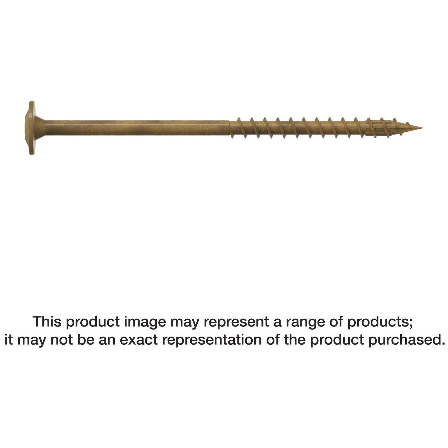 Simpson Strong-Tie CBT08300R200 Wafer-Head Construction Screw,  #8 x 3-in. T20, Quik Guard, Tan, 200-Pack