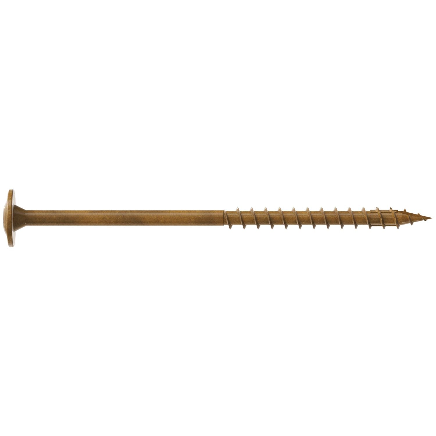 Simpson Strong-Tie CBT08300R200 Wafer-Head Construction Screw,  #8 x 3-in. T20, Quik Guard, Tan, 200-Pack