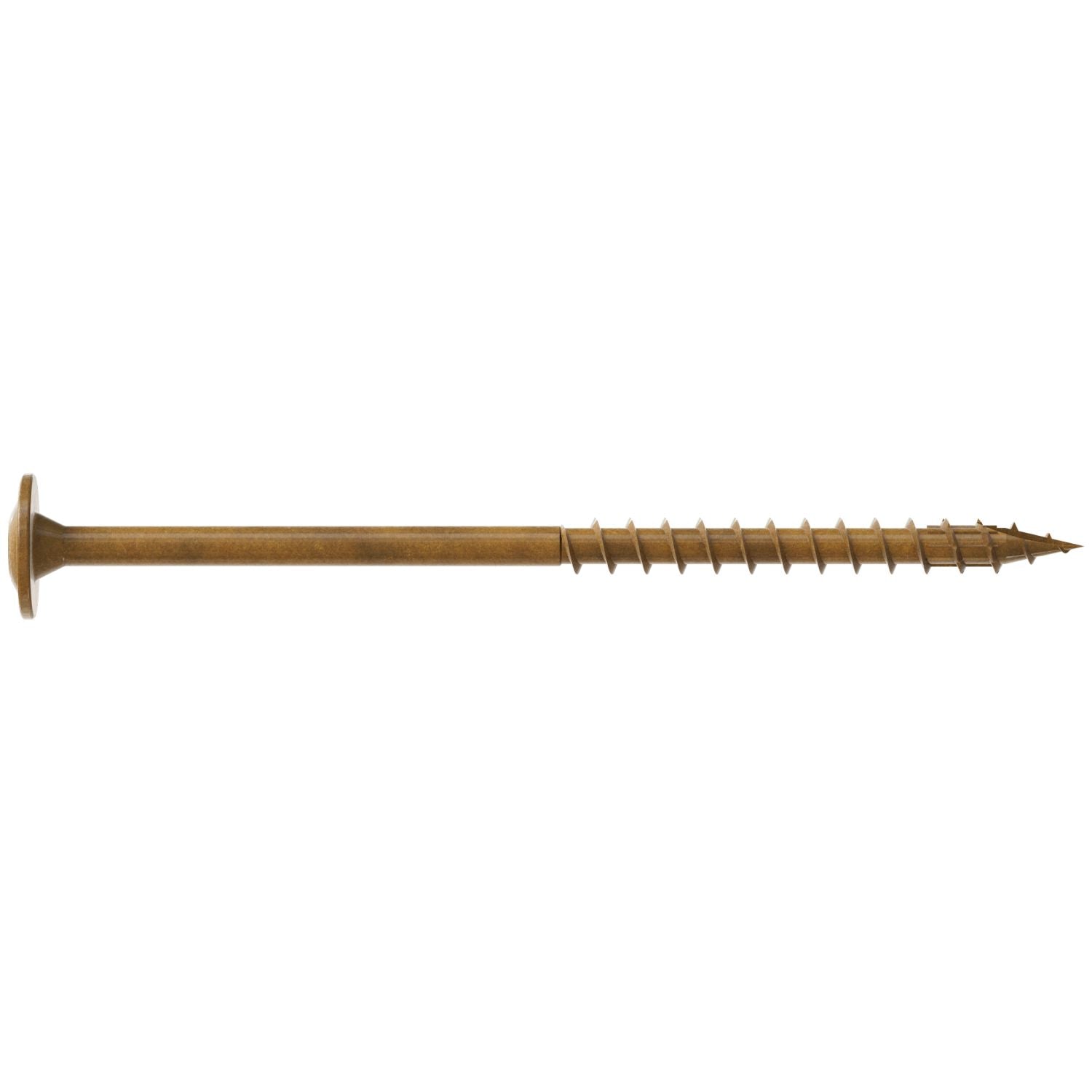 Simpson Strong-Tie CBT08300R50 Wafer-Head Construction Screw,  #8 x 3-in. T20, Quik Guard, Tan, 50-Pack