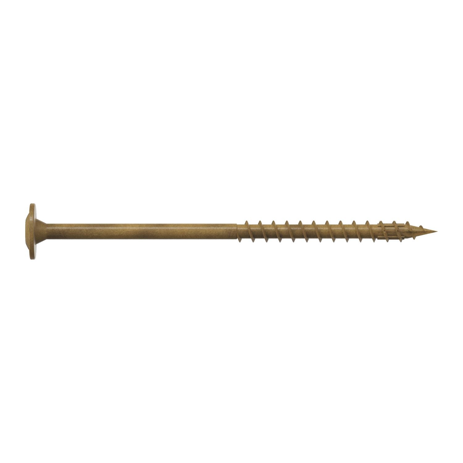 Simpson Strong-Tie CBT08300R50 Wafer-Head Construction Screw,  #8 x 3-in. T20, Quik Guard, Tan, 50-Pack