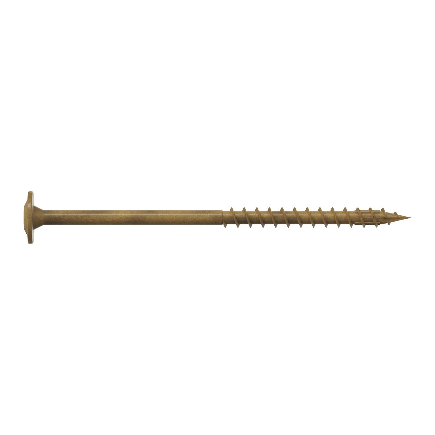 Simpson Strong-Tie CBT08300R50 Wafer-Head Construction Screw,  #8 x 3-in. T20, Quik Guard, Tan, 50-Pack