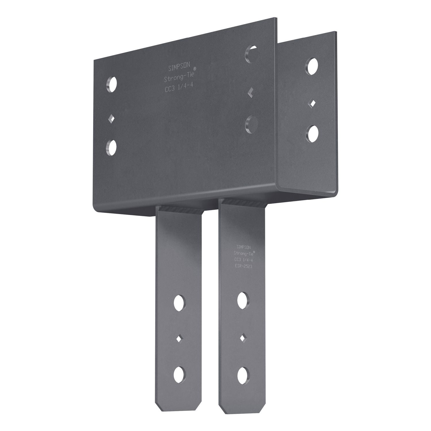 Simpson Strong-Tie CC3 1/4-4 CC Column Cap for 3-1/8-in. Beam, 4x Post