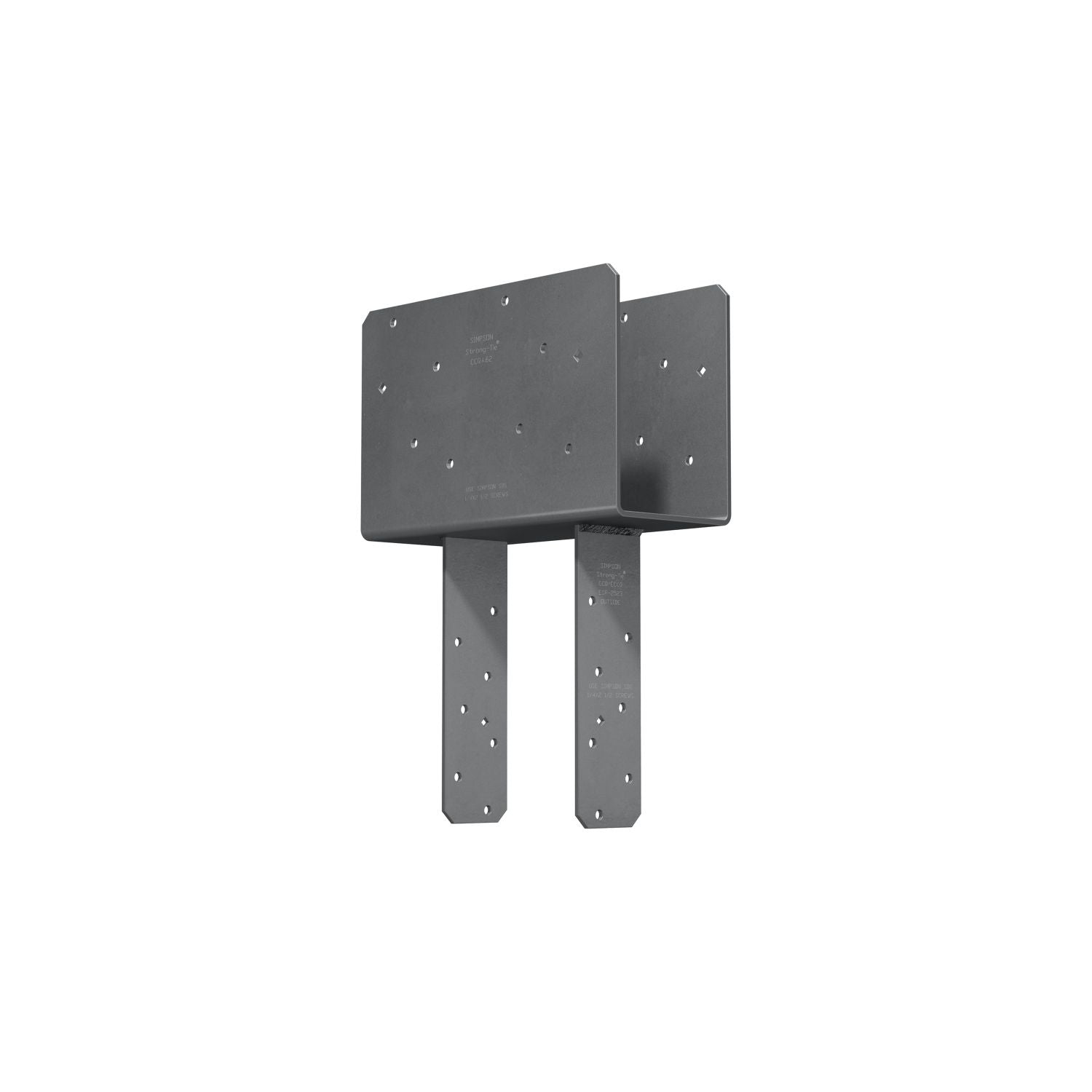 Simpson Strong-Tie CCQ4.62-5.50HDG CCQ HDG Column Cap for Triple-2x Beam, 6x Post with Strong-Drive SDS Screws