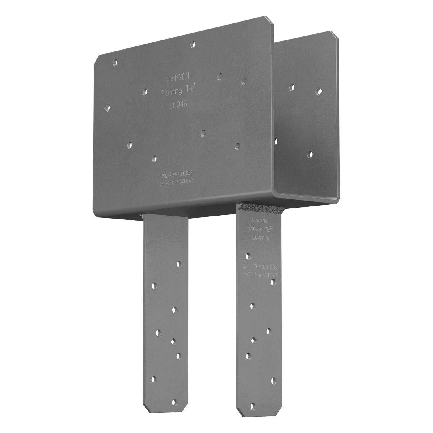 Simpson Strong-Tie CCQ46SDS2.5-R CCQ Column Cap for 4x Beam, 6x Post with Strong-Drive SDS Screws