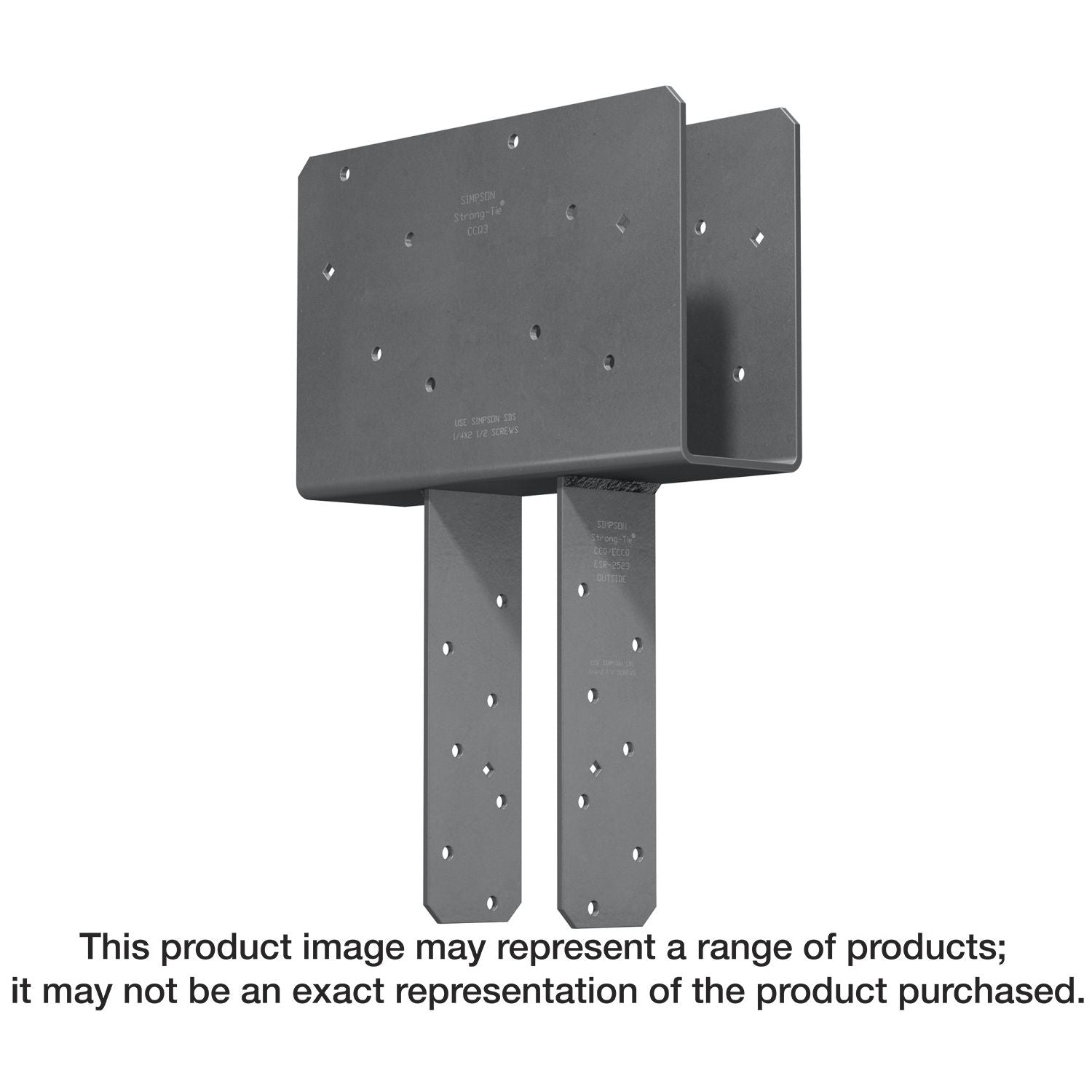 Simpson Strong-Tie CCQ64SDS2.5 CCQ Column Cap for 6x Beam, 4x Post with Strong-Drive SDS Screws