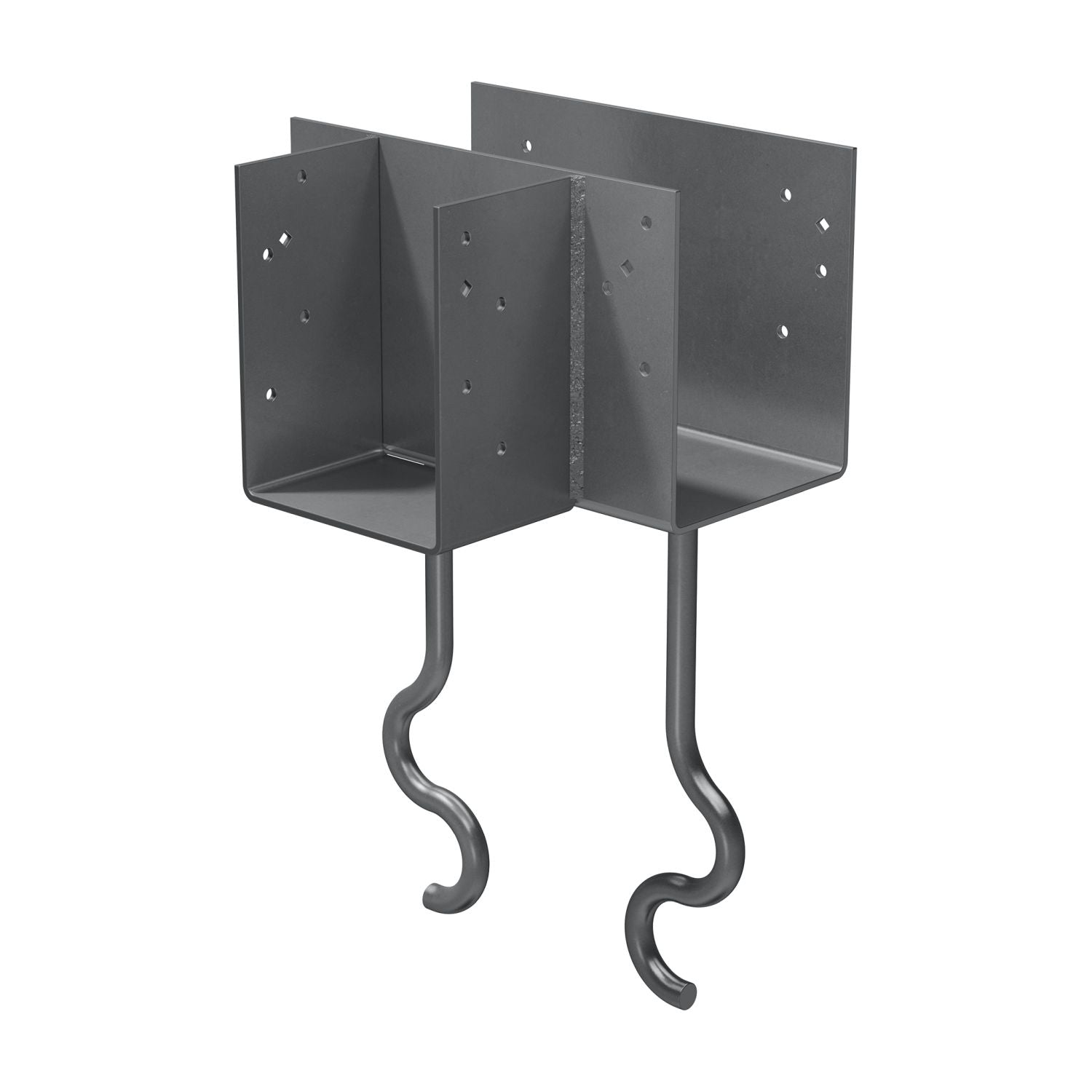 Simpson Strong-Tie CCTQM5.50-SDSG CCTQM 5-1/2-in. T-Shape Column Cap for Masonry w/ SDS Screws