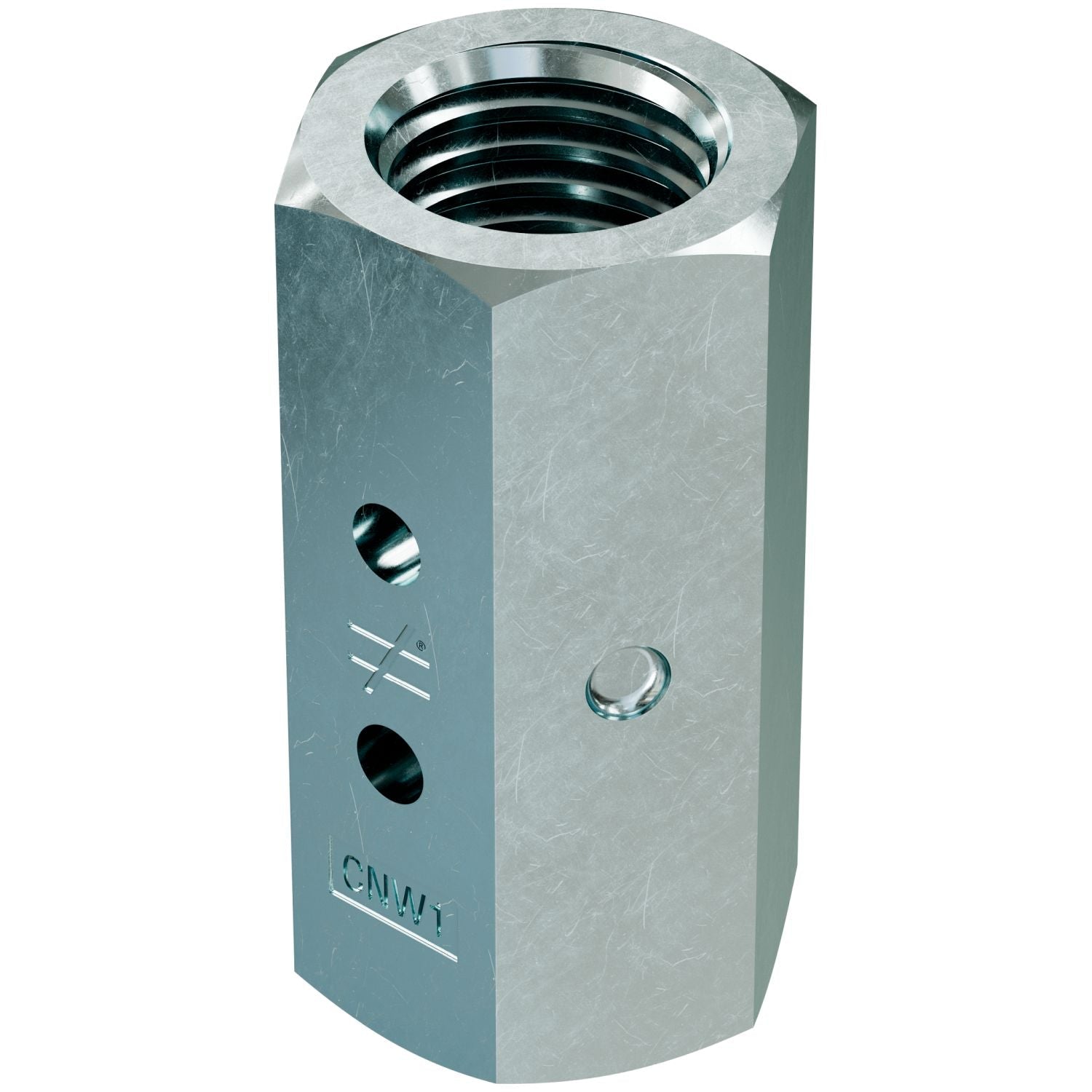Simpson Strong-Tie CNW1 CNW 1-in. Coupler Nut with Witness Hole