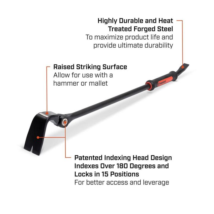 Crescent 30-in. Indexing Flat Pry Bar (DB30X-06)