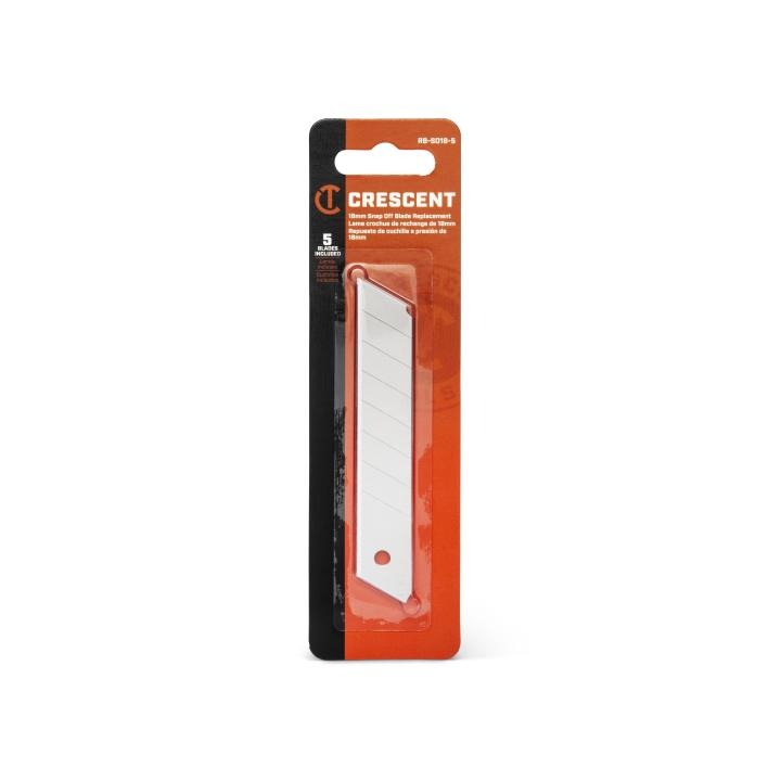 Crescent 18mm Snap-Off Replacement Blade 5-Pack (RBSO185)