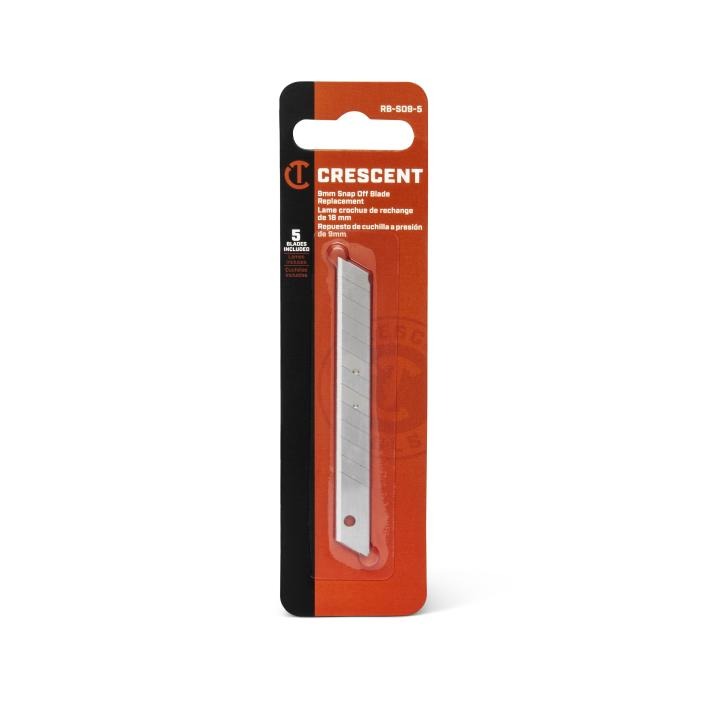 Crescent 9mm Snap-Off Replacement Blade 5-Pack (RBSO95)