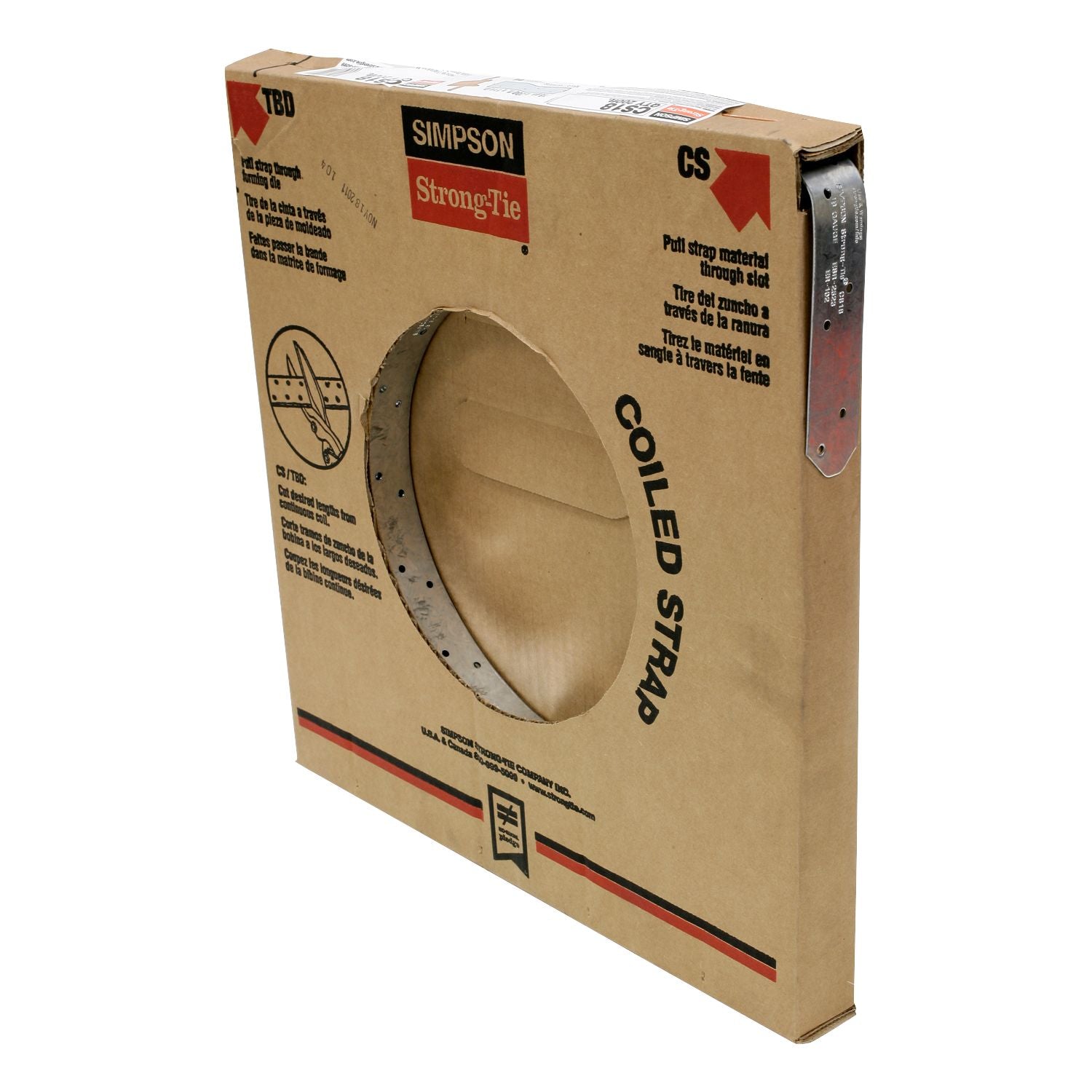 Simpson Strong-Tie 200-ft. 18-Gauge Galvanized Coiled Strap (CS18)