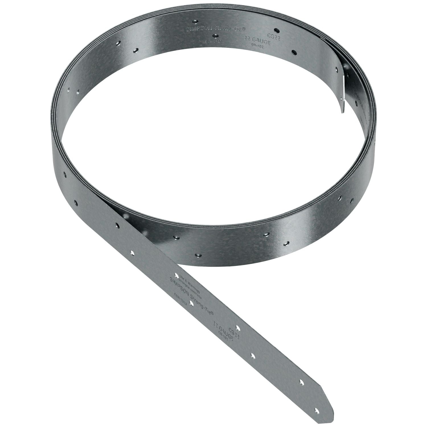 Simpson Strong-Tie CS22-R CS 25 ft. 22-Gauge Galvanized Coiled Strap