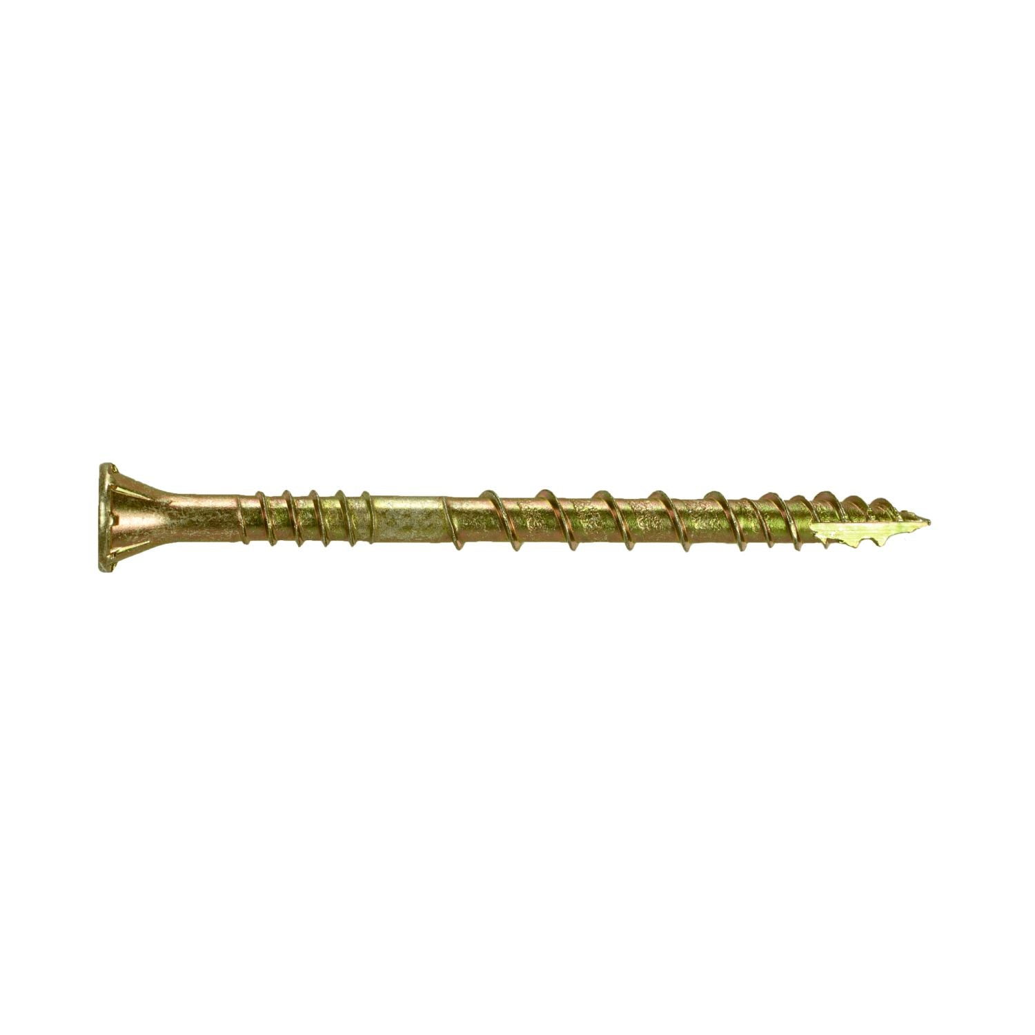 Simpson Strong-Tie CSVZ212R80 Strong-Drive CSV Construction Screw,  #10 x 2-1/2-in. T25, Flat Head, Yellow Zinc, 80-Pack