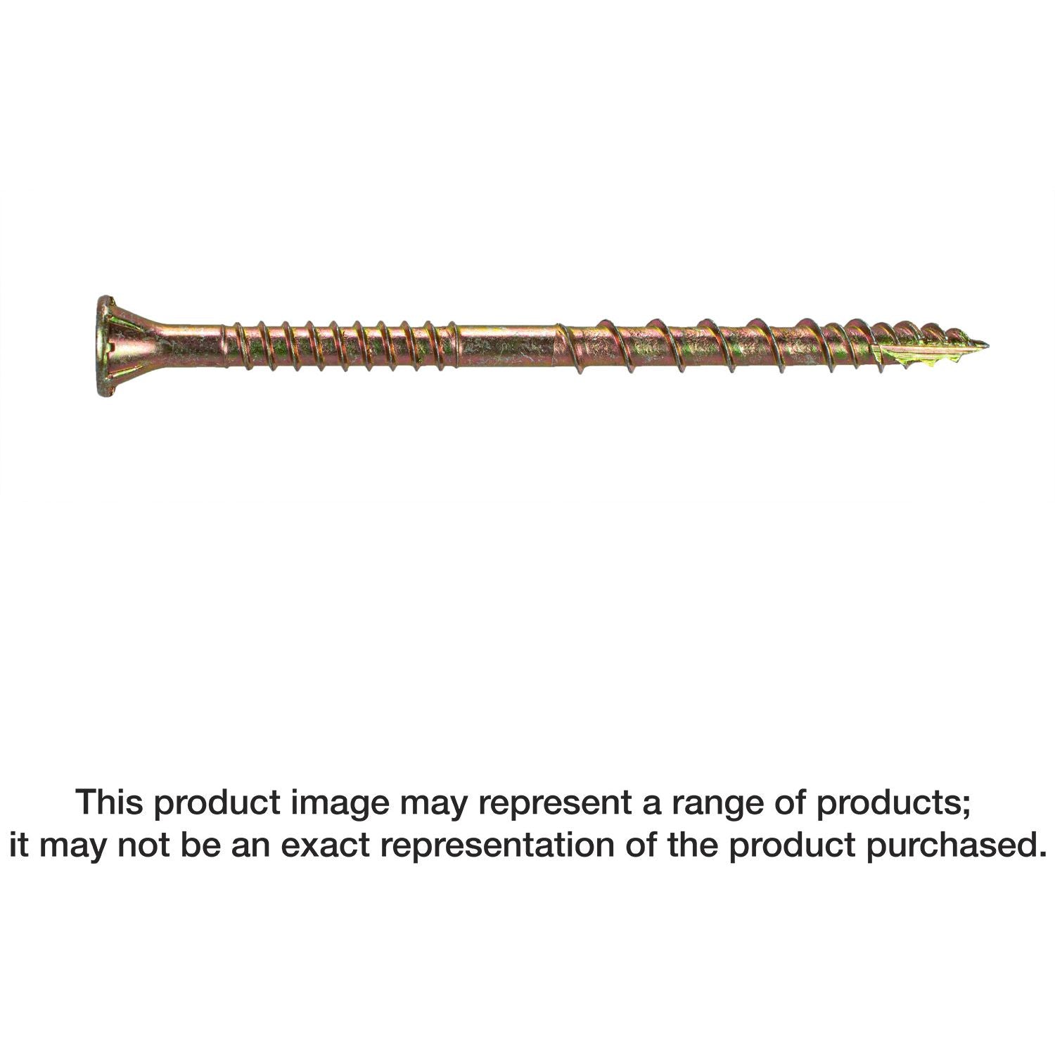 Simpson Strong-Tie CSVZ3R70 Strong-Drive CSV Construction Screw,  #10 x 3-in. T25, Flat Head, Yellow Zinc, 70-Pack