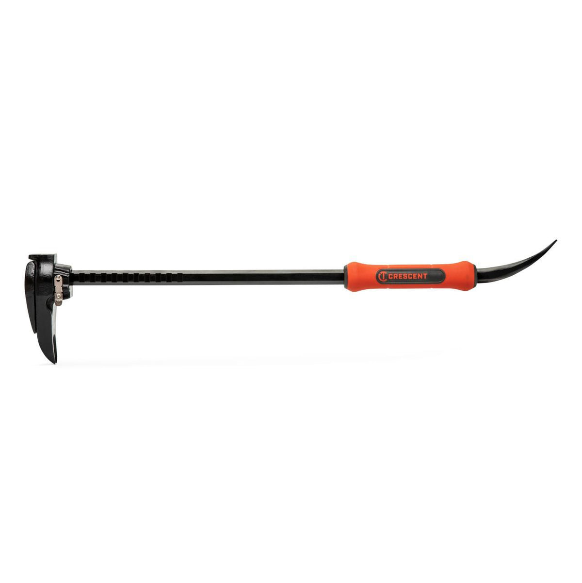 Crescent 24-in. Adjustable Pry Bar with the adjustable jaw on the left and nail puller on the right, on a white background