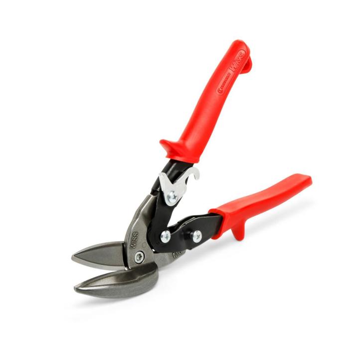 Crescent 9-1/4-in. MetalMaster Offset Straight and Left Cut Aviation Snips (M6R)