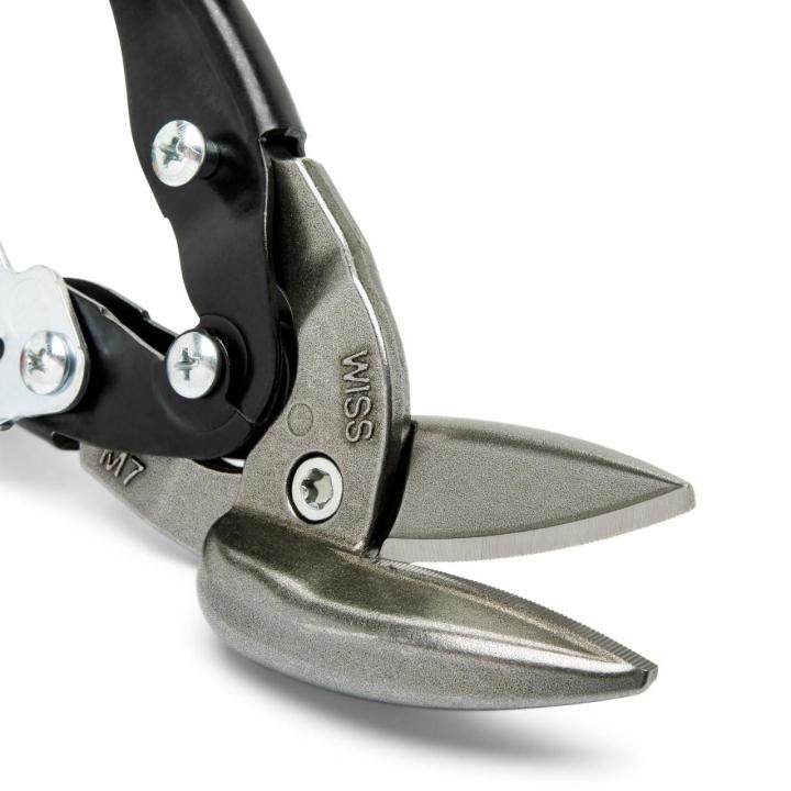 Crescent 9-1/4-in. MetalMaster Offset Straight and Right Cut Aviation Snips (M7R)