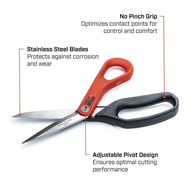 Crescent 8-1/2-in. Stainless Steel All Purpose Tradesman Shears (CW812S)