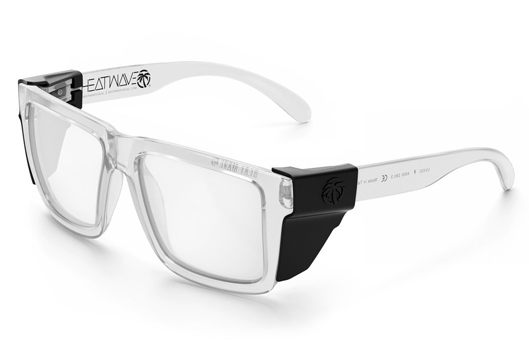 Heat Wave XL VISE Z87 Vapor Clear Frame Tuff-Tec Clear Lens Sunglasses