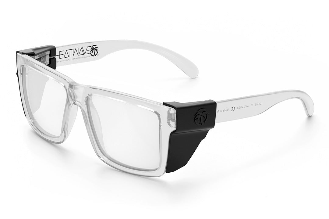 Heat Wave VISE Z87 Vapor Clear Frame Tuff-Tec Clear Lens Sunglasses