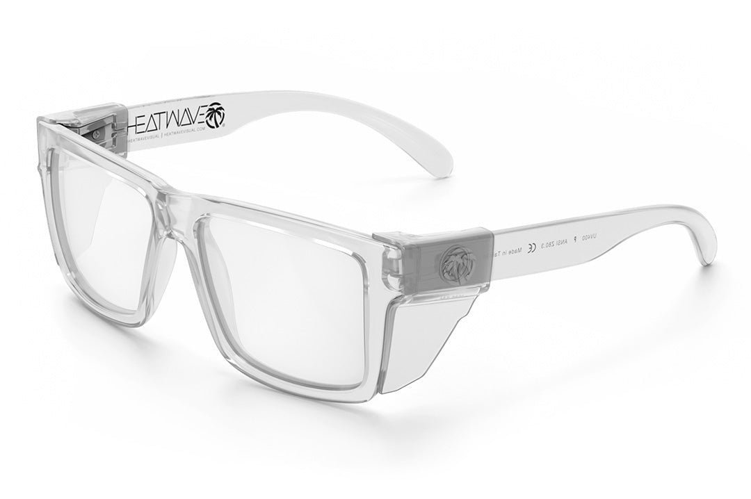 Heat Wave VISE Z87 Vapor Clear Frame Tuff-Tec Clear Lens Sunglasses