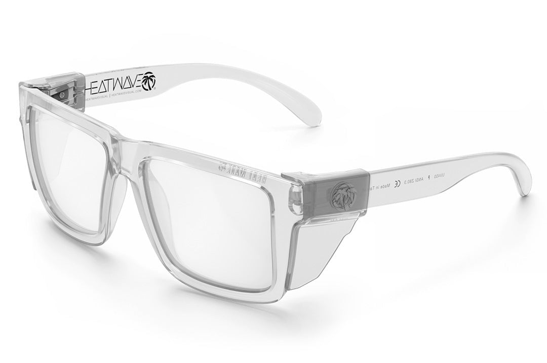 Heat Wave XL VISE Z87 Vapor Clear Frame Tuff-Tec Clear Lens Sunglasses
