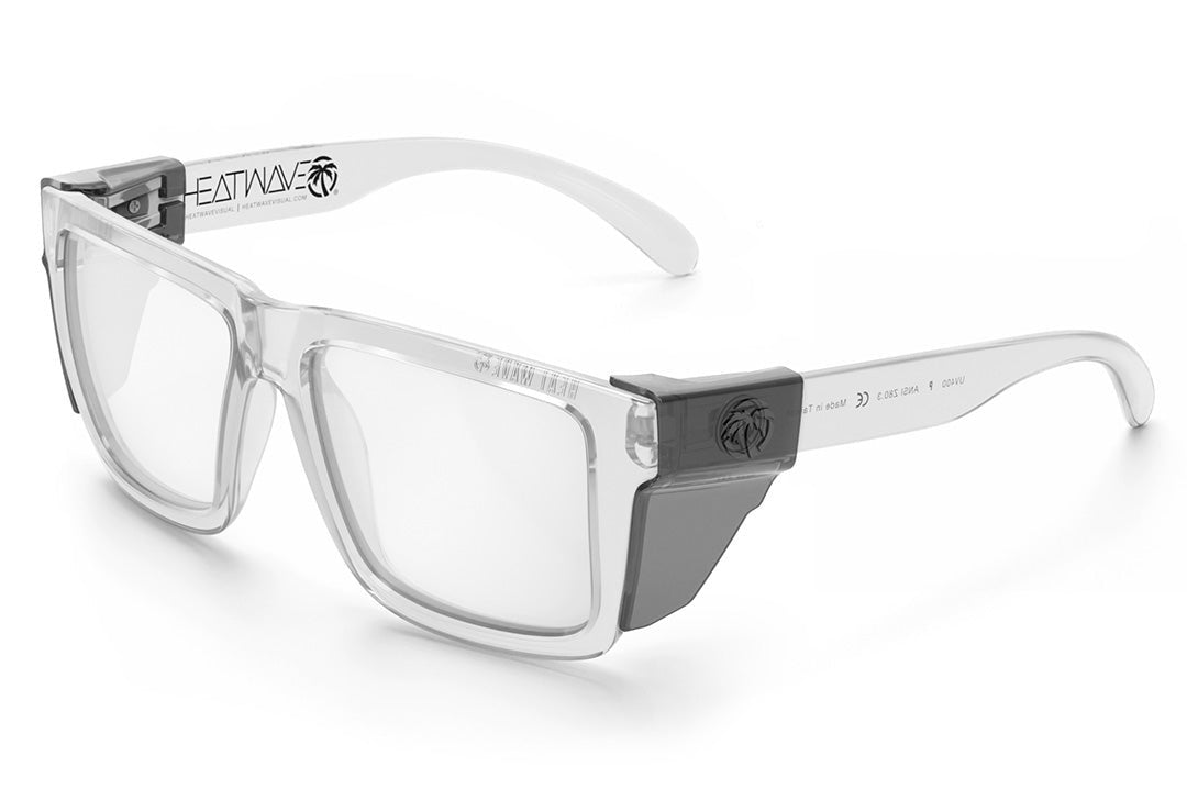 Heat Wave XL VISE Z87 Vapor Clear Frame Tuff-Tec Clear Lens Sunglasses