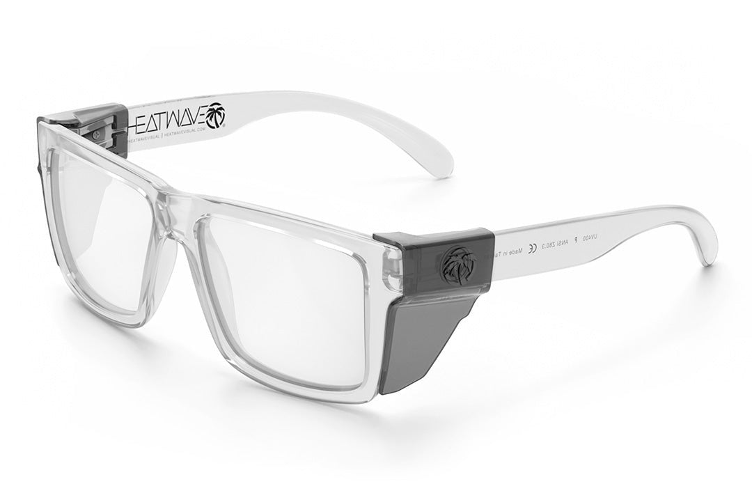 Heat Wave VISE Z87 Vapor Clear Frame Tuff-Tec Clear Lens Sunglasses