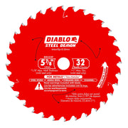Diablo D0532F 5-7/8-in. x 32-Teeth Steel Demon Saw Blade for Medium Metal