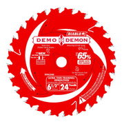 Diablo D0624DA 6-1/2 in. x 24-Tooth  Demo Demon Ultimate Framing/Demolition Saw Blade