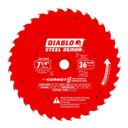 Diablo D0736CF 7-1/4-in. x 36-Teeth Steel Demon Cermet II Saw Blade for Thick Metal
