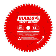 Diablo D0854F 8 in. x 54-Tooth  Steel Demon Saw Blade for Thin Metal