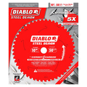 Diablo D1050CF 10 in. x 50-Tooth  Steel Demon Cermet Metal and Stainless Steel Cutting Saw Blade