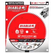 Diablo D1080N 10 in. x 80-Tooth  Medium Aluminum Saw Blade