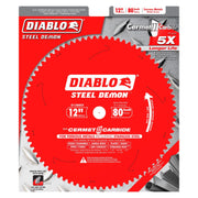 Diablo D1280CF 12 in. x 80-Tooth  Steel Demon Cermet Metal and Stainless Steel Cutting Saw Blade