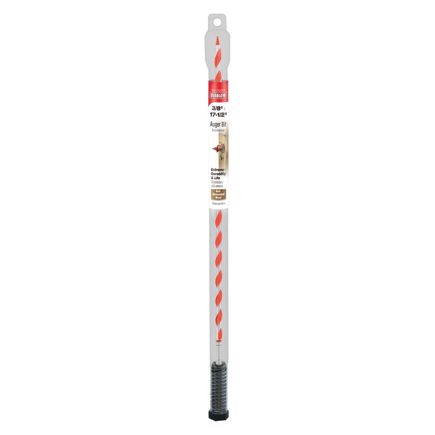 Diablo DAG3010 3/8 Inch x 17-1/2 Inch Auger Bit