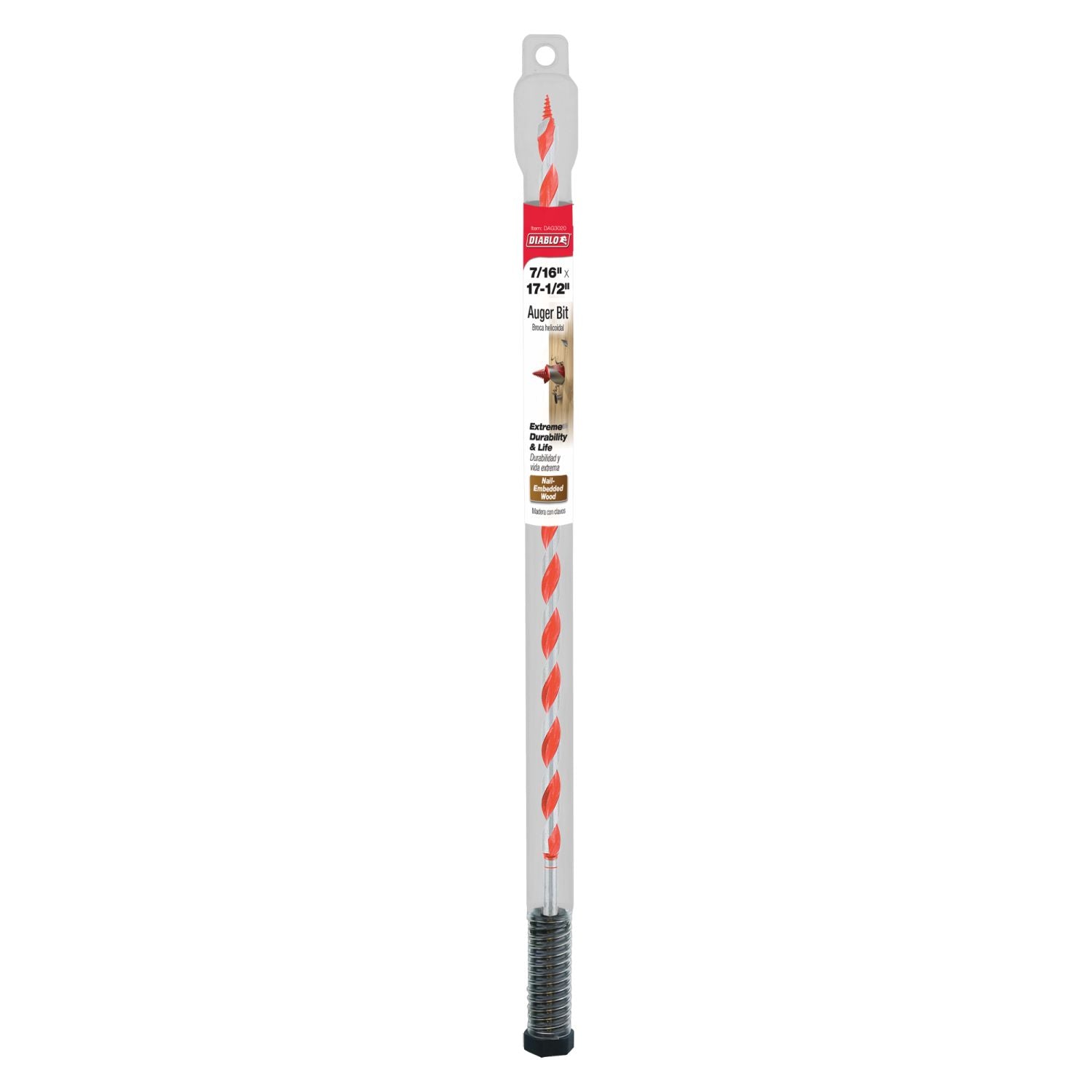 Diablo DAG3020 7/16 Inch x 17-1/2 Inch Auger Bit