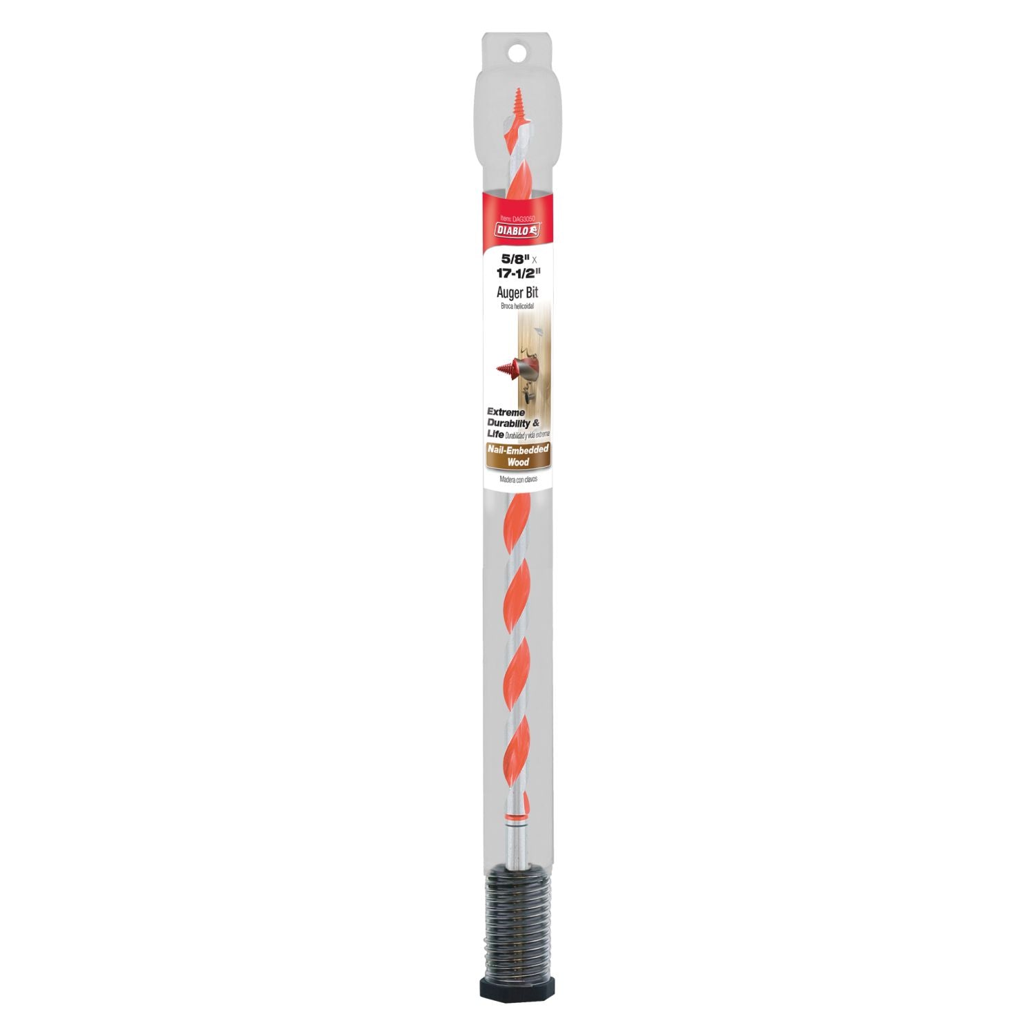 Diablo DAG3050 5/8 Inch x 17-1/2 Inch Auger Bit