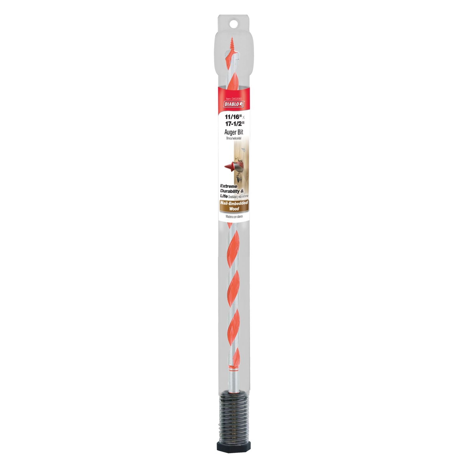 Diablo DAG3060 11/16 Inch x 17-1/2 Inch Auger Bit