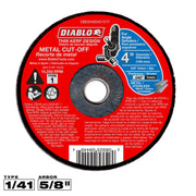 Diablo DBD040040101F 4 Inch Metal Cut Off Disc - Thin Kerf