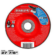 Diablo DBD045250701F 4-1/2 Inch Metal Grinding Disc - Type 27