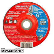 Diablo DBD060045701F 6-in. Type 27 Metal Cut-Off Disc