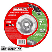 Diablo DBD070250B01C 7 Inch Masonry Grinding Disc - Type 27 HUB