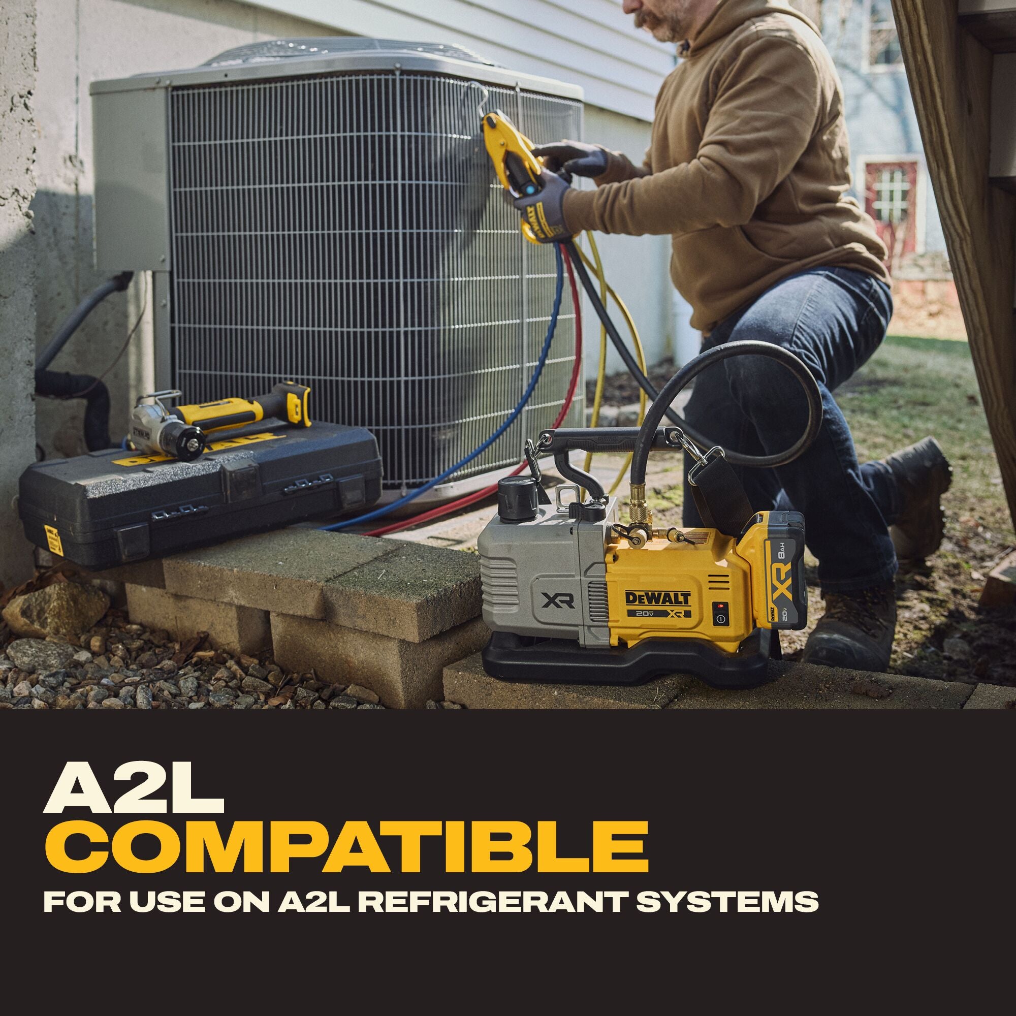 DEWALT 20V MAX XR 5-CFM Cordless Vacuum Pump, Tool Only (DCE510WW1)