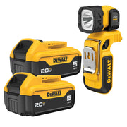 Dewalt DCL044 20V MAX 160 Lumen LED Handheld Worklight with 20V MAX 5.0Ah Battery 2-Pk